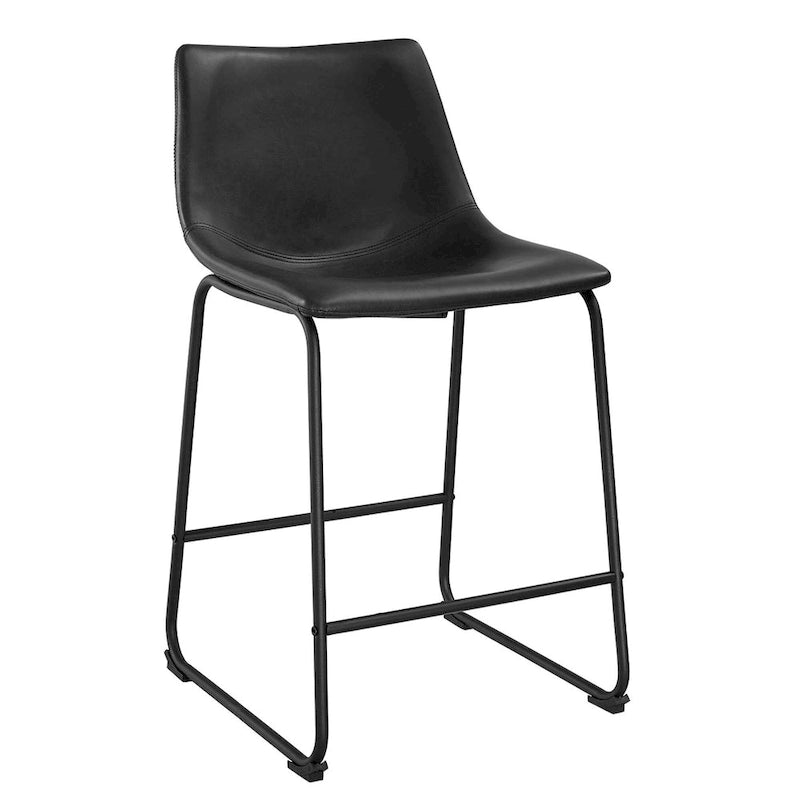 Tabouret de comptoir en similicuir