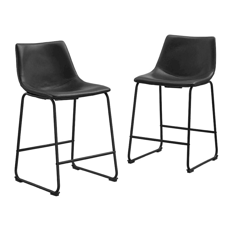 Tabouret de comptoir en similicuir