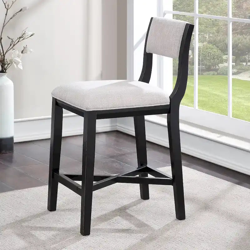 Tabouret de comptoir en bois massif