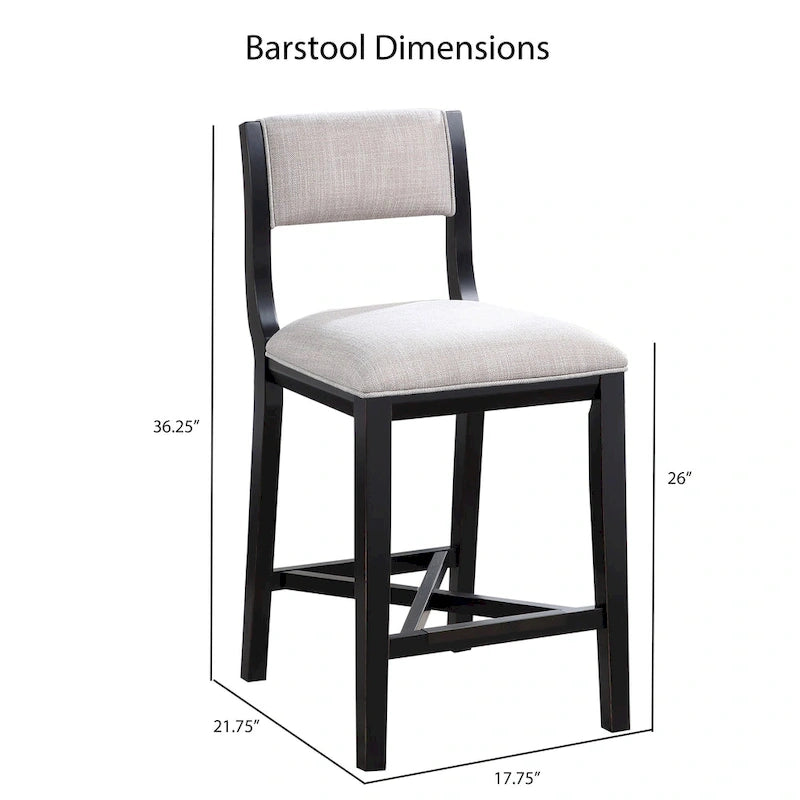 Tabouret de comptoir en bois massif