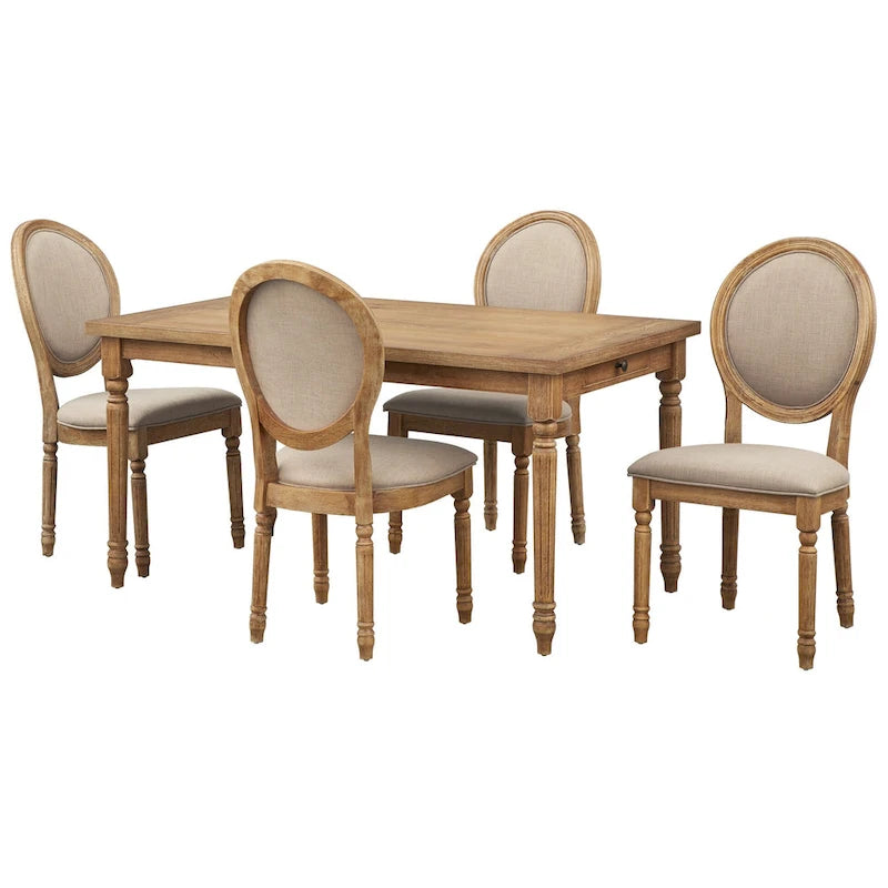 Chaise de salle à manger en bois massif