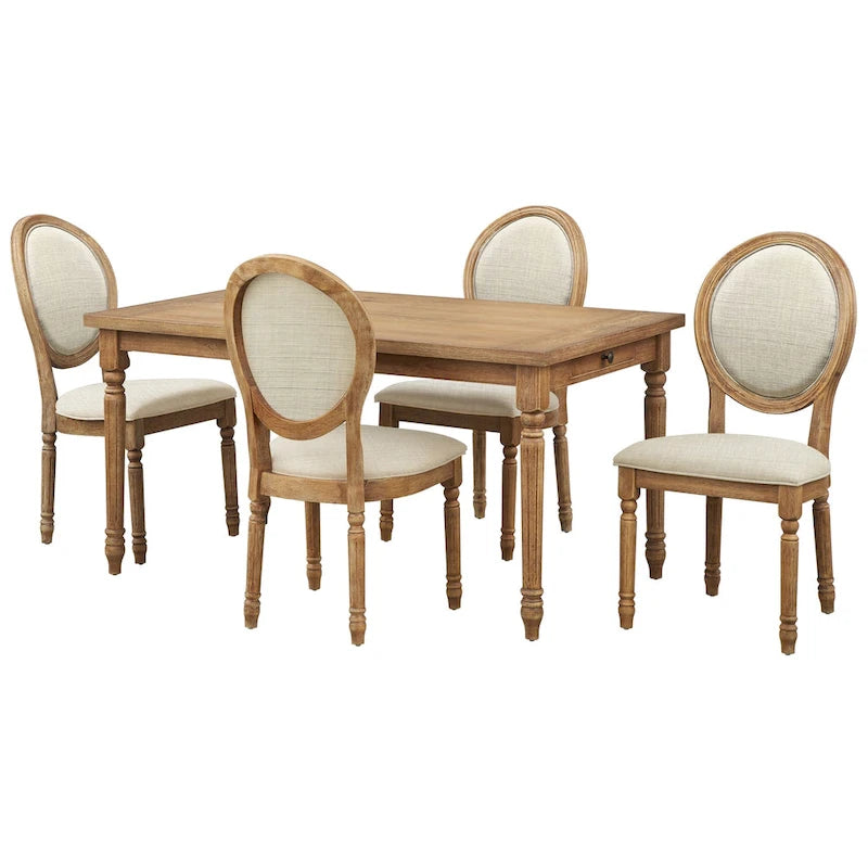 Chaise de salle à manger en bois massif