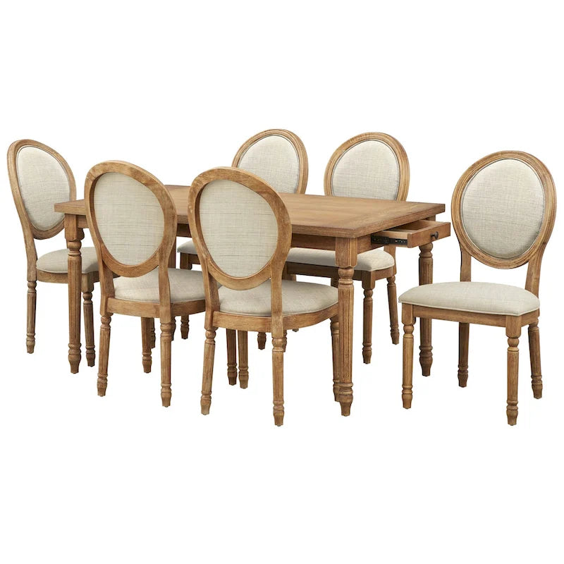 Chaise de salle à manger en bois massif