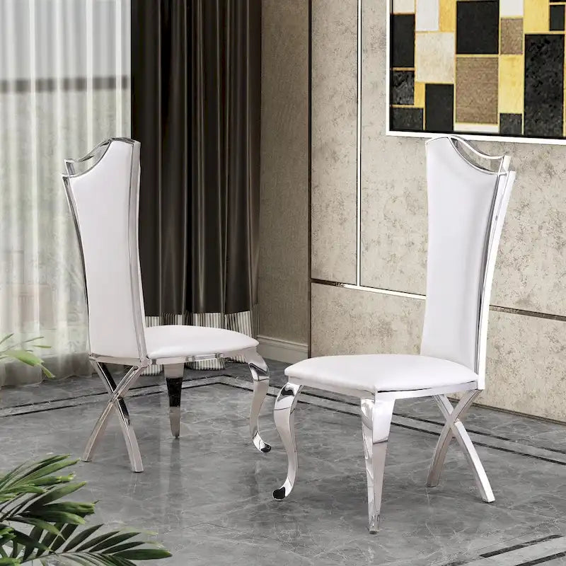 Chaises d'appoint de salle à manger capitonnées de luxe Meubles de la meilleure qualité