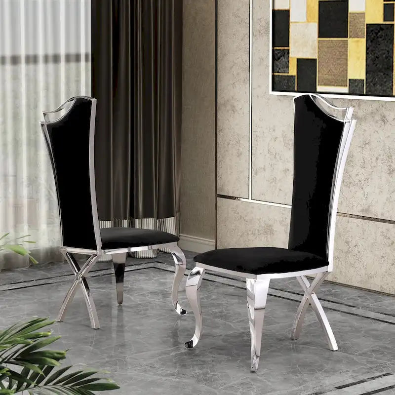 Chaises d'appoint de salle à manger capitonnées de luxe Meubles de la meilleure qualité