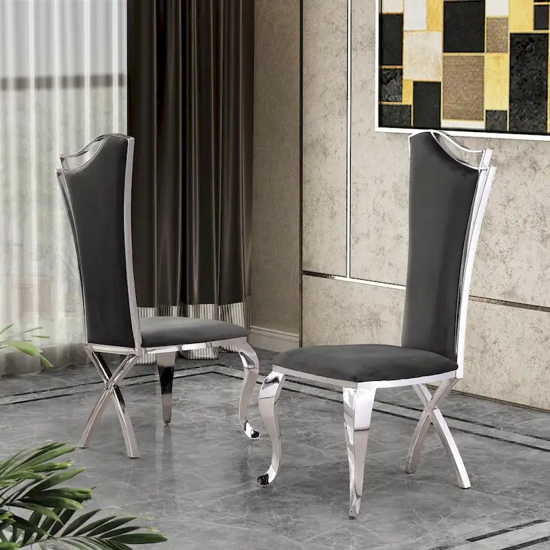 Chaises d'appoint de salle à manger capitonnées de luxe Meubles de la meilleure qualité