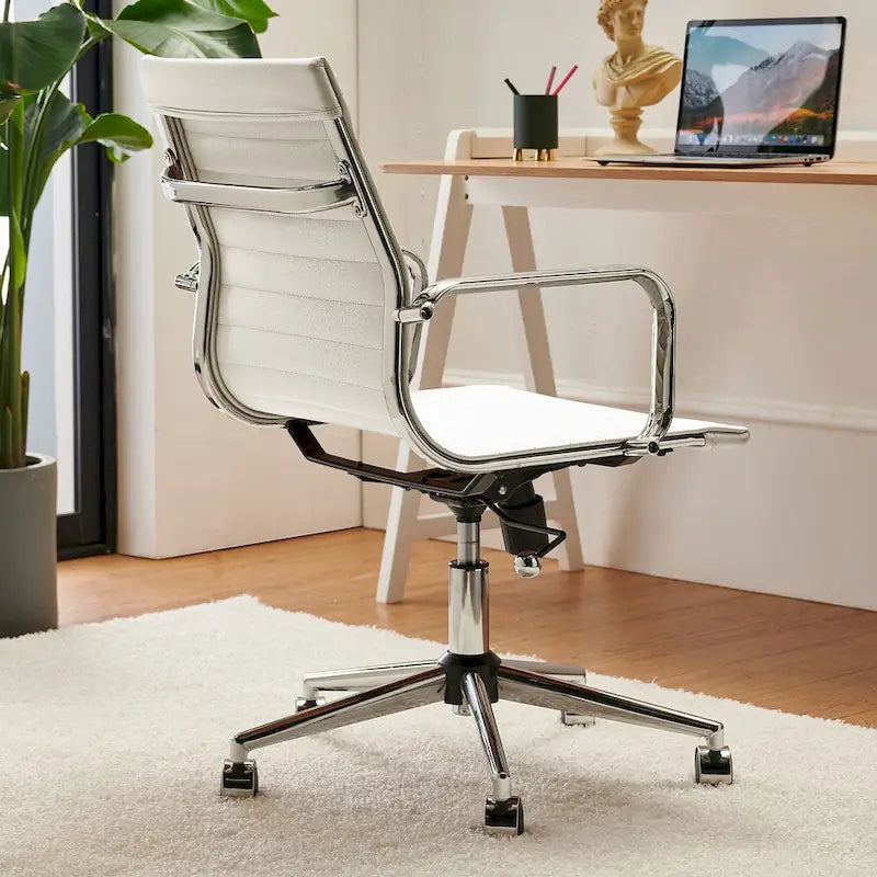 Chaise de bureau informatique côtelée