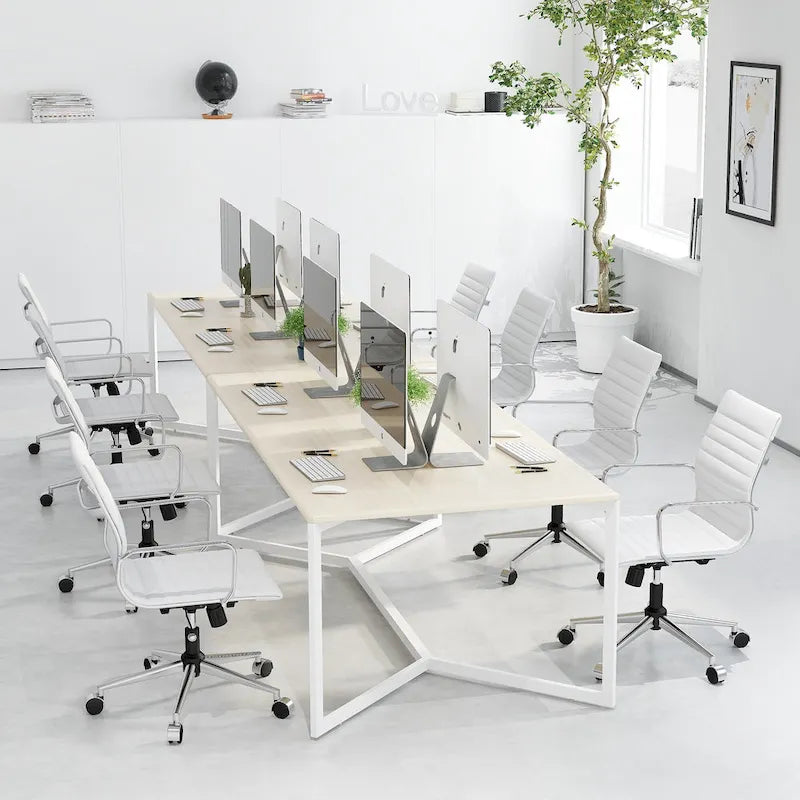 Chaise de bureau informatique côtelée