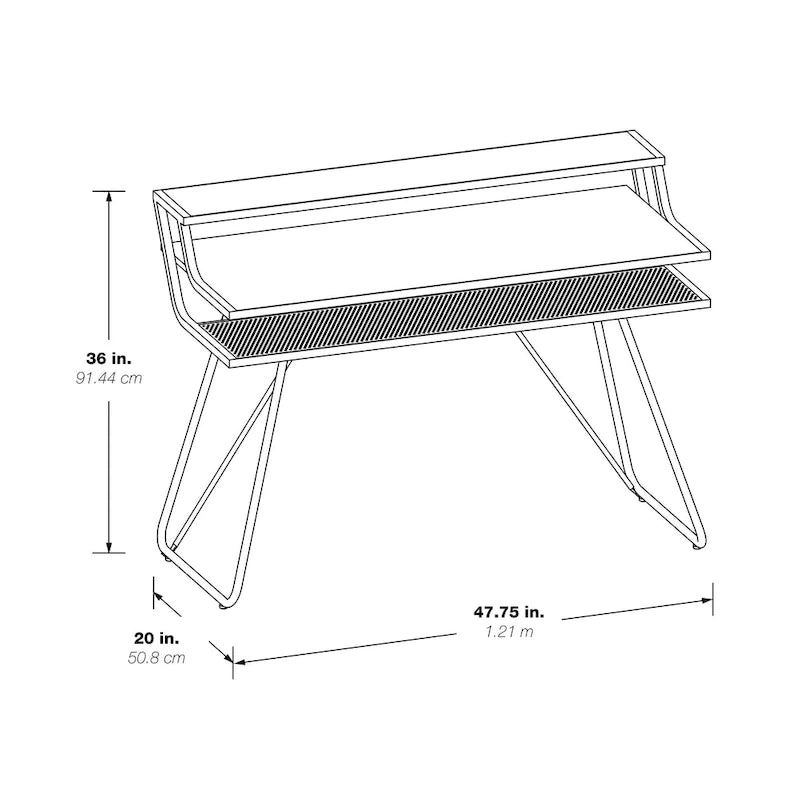 Bureau de gaming réglable