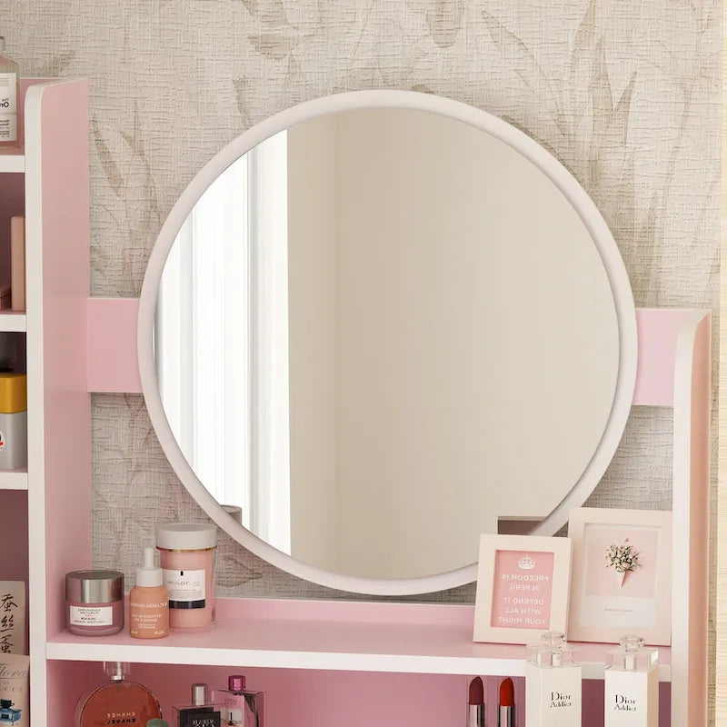 Grande coiffeuse avec tabouret et miroir