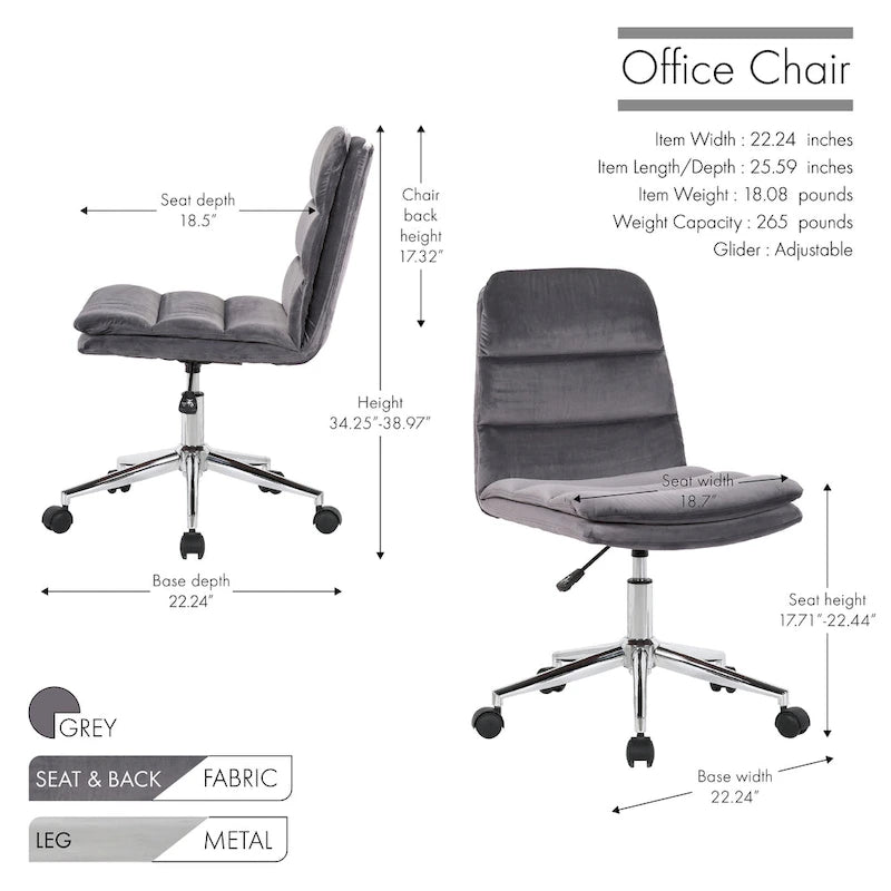 Chaises de bureau à domicile, rembourrage épais pour un confort optimal
