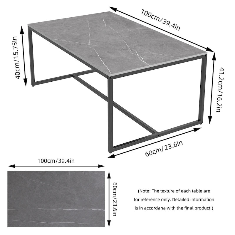 Table basse rectangulaire Frame