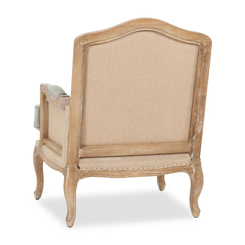 Fauteuil gris rembourré