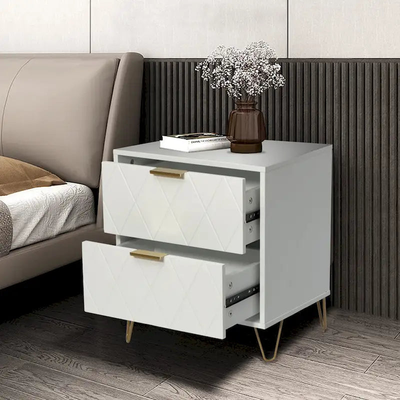 Table de chevet, Pieds en métal, Chambre à coucher moderne, Salon