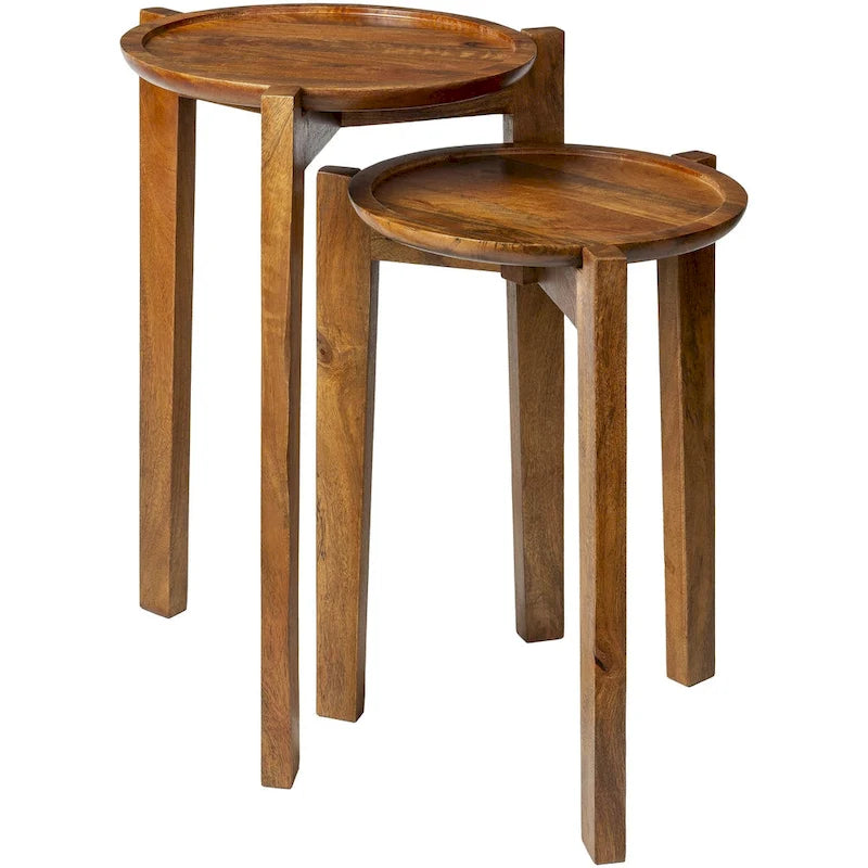 Tables d'appoint gigognes artisanales Bryn