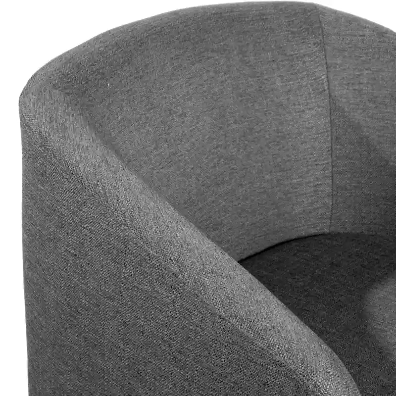Fauteuil pivotant Barrel avec base en vinyle