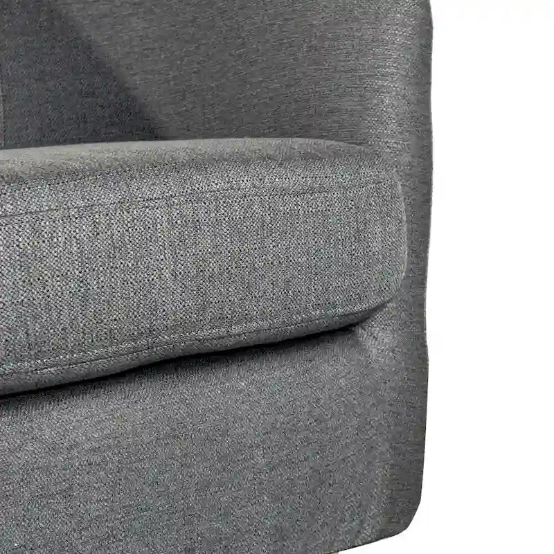 Fauteuil pivotant Barrel avec base en vinyle