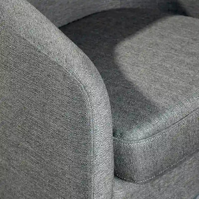 Fauteuil pivotant Barrel avec base en vinyle