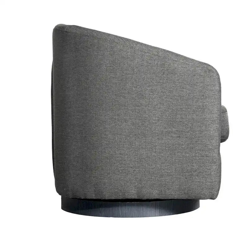 Fauteuil pivotant Barrel avec base en vinyle