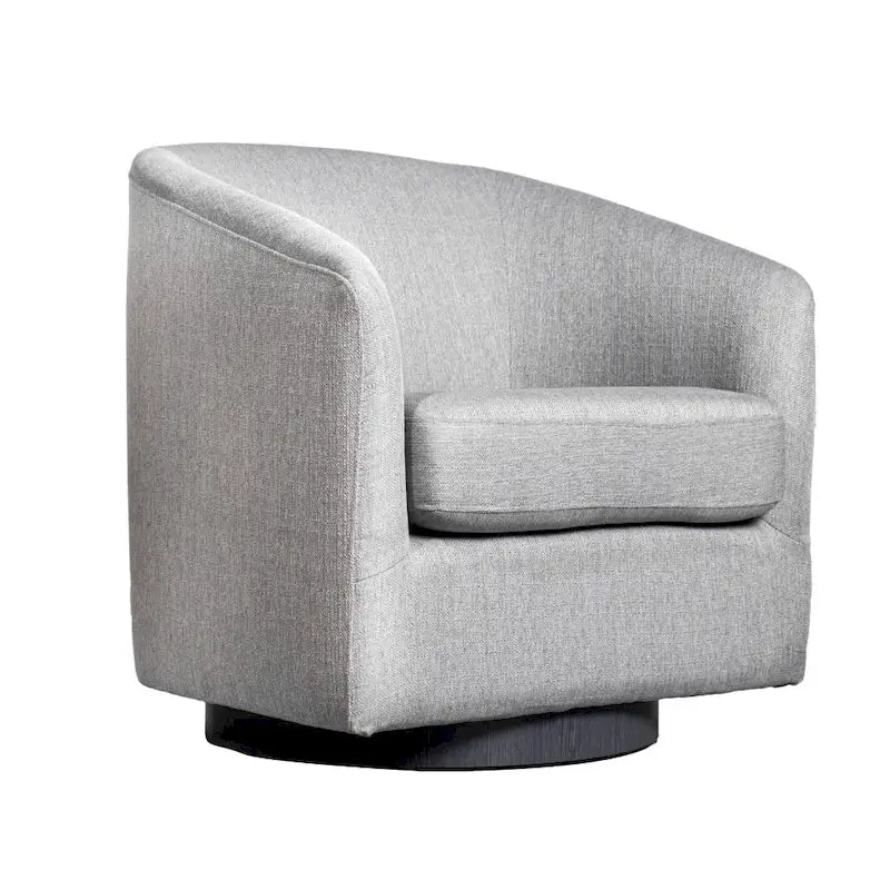 Fauteuil pivotant Barrel avec base en vinyle