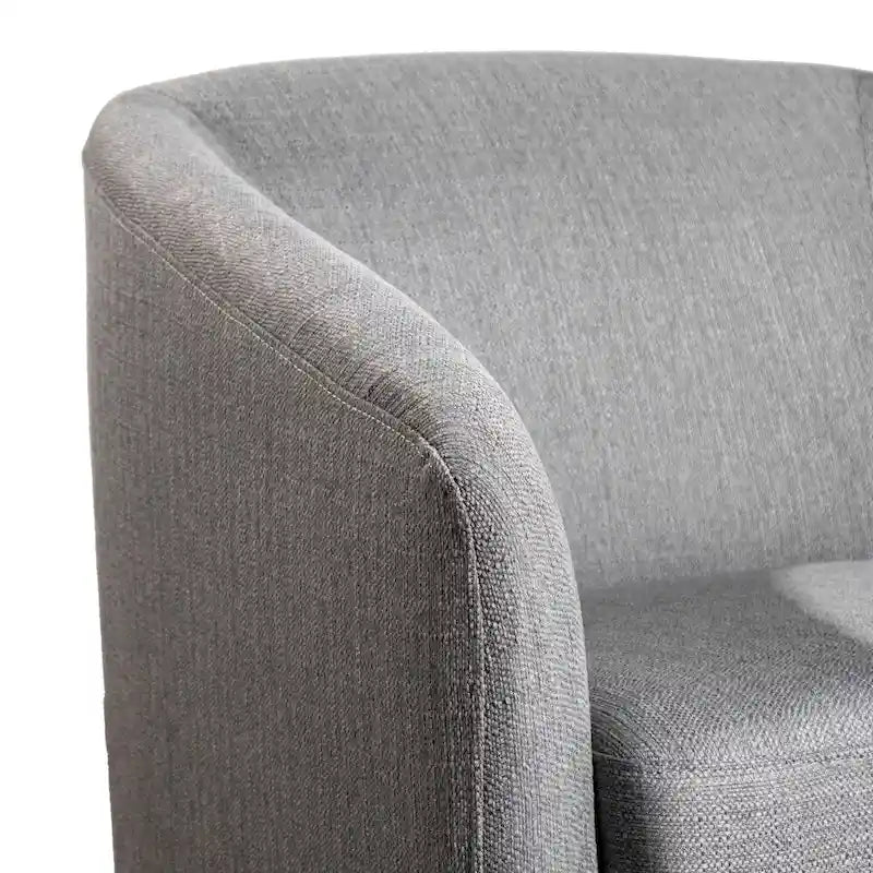 Fauteuil pivotant Barrel avec base en vinyle