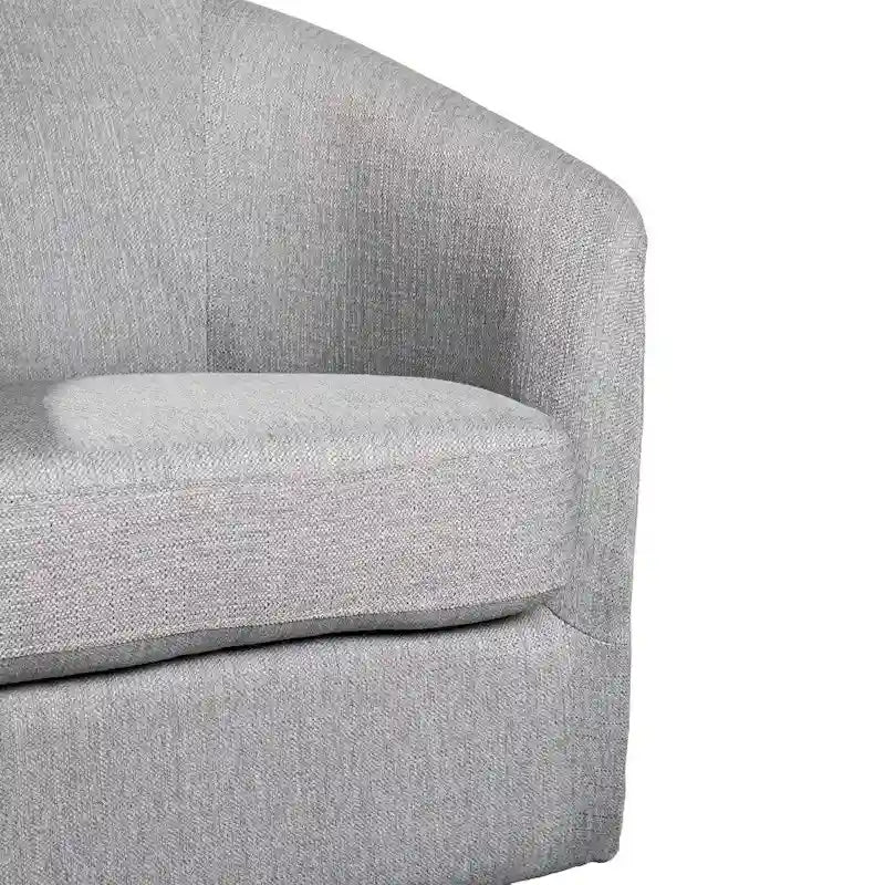 Fauteuil pivotant Barrel avec base en vinyle