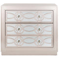 Mini commode de rangement nickel à 3 tiroirs