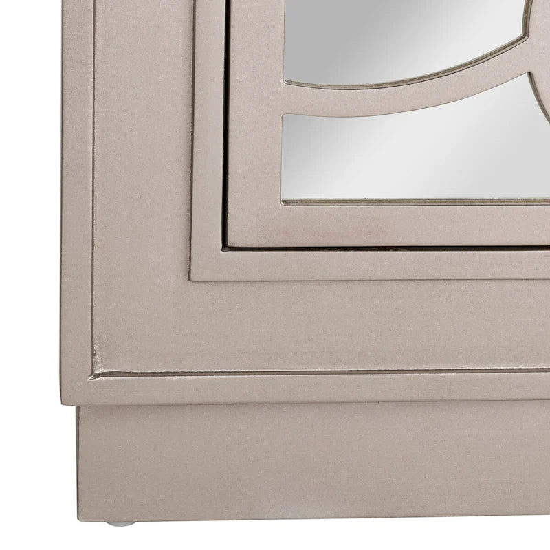 Mini commode de rangement nickel à 3 tiroirs