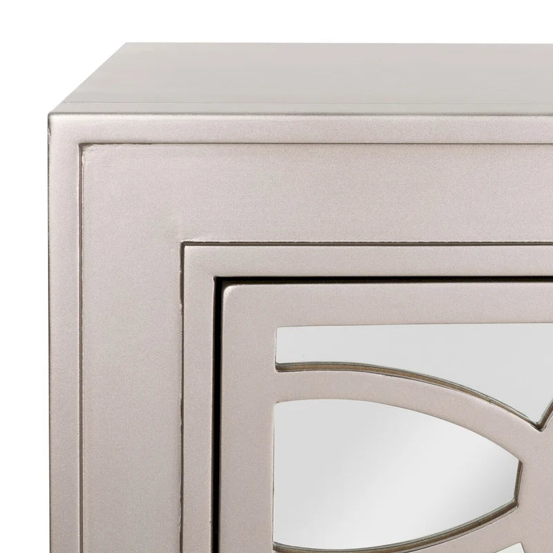 Mini commode de rangement nickel à 3 tiroirs