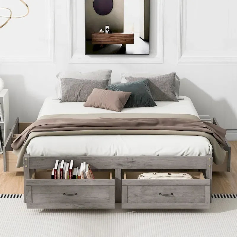 Tiroirs de rangement pour lit plateforme