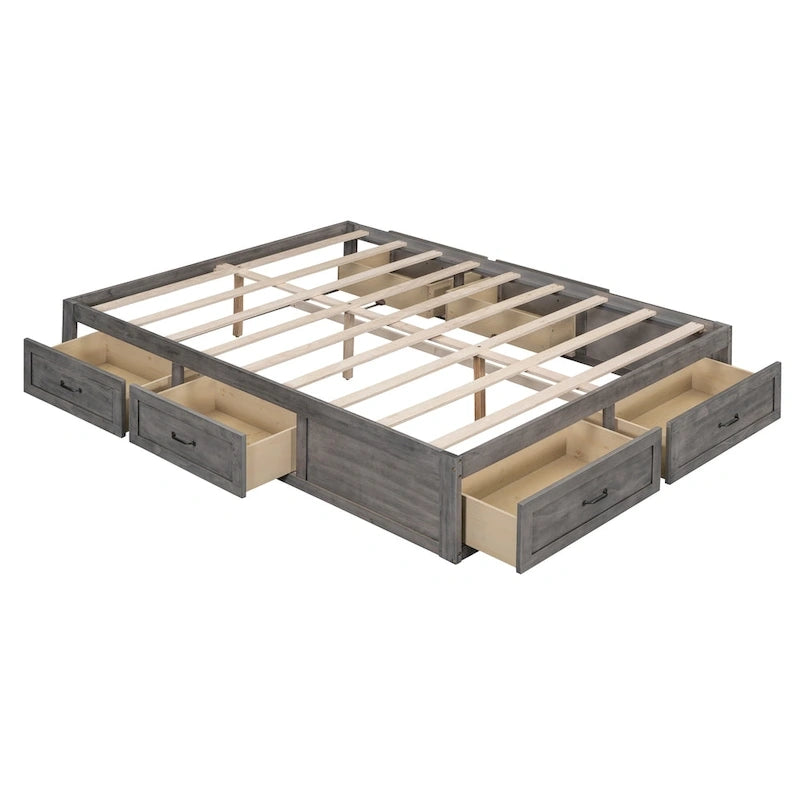 Tiroirs de rangement pour lit plateforme