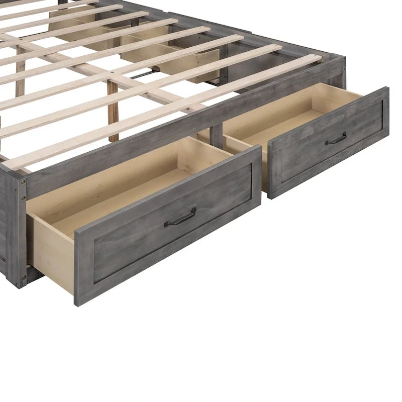 Tiroirs de rangement pour lit plateforme