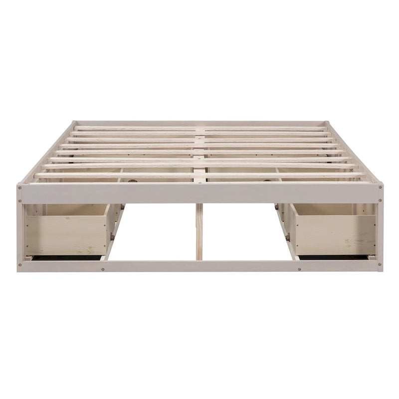 Tiroirs de rangement pour lit plateforme
