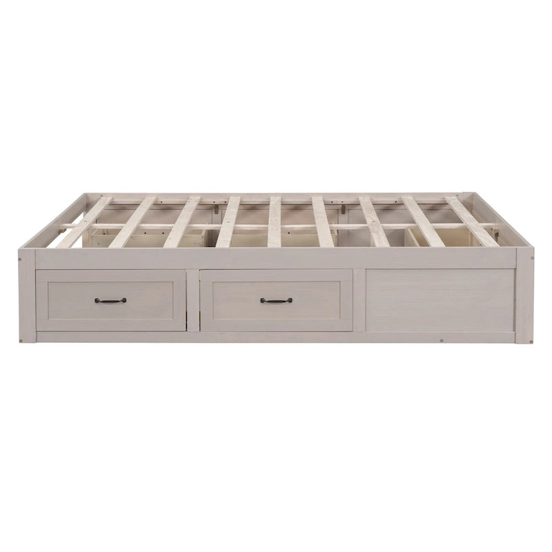 Tiroirs de rangement pour lit plateforme