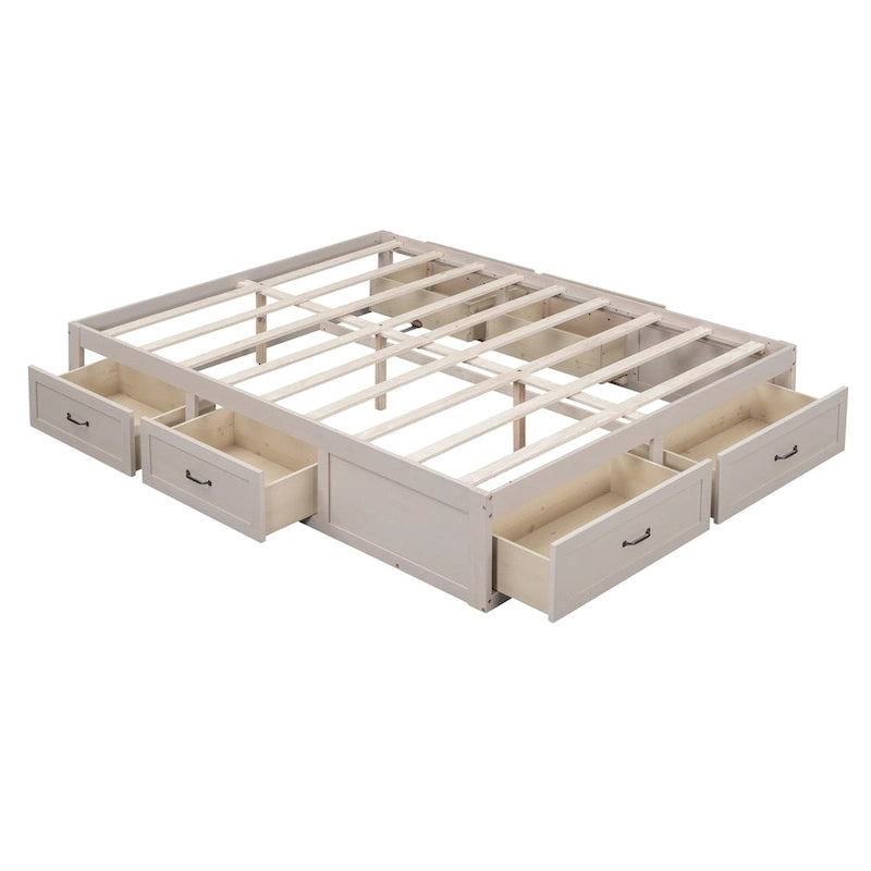 Tiroirs de rangement pour lit plateforme