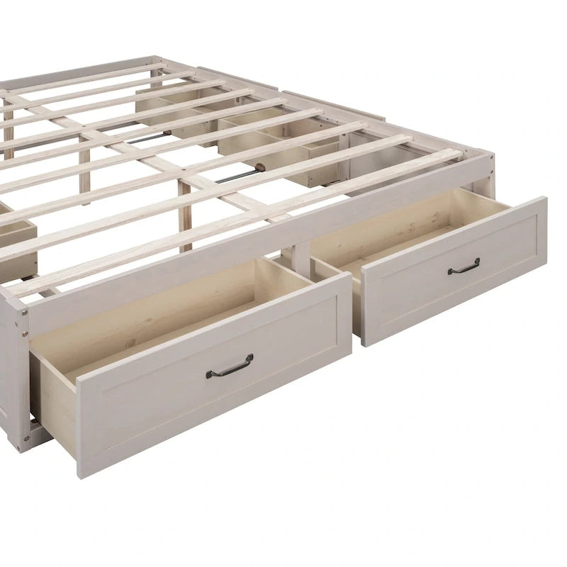Tiroirs de rangement pour lit plateforme