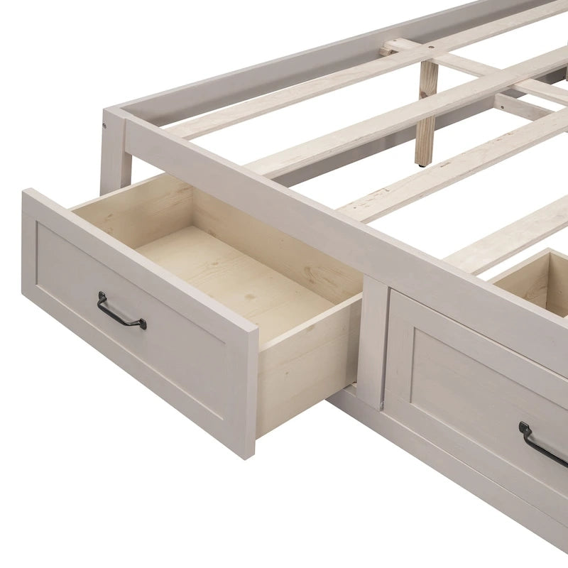 Tiroirs de rangement pour lit plateforme