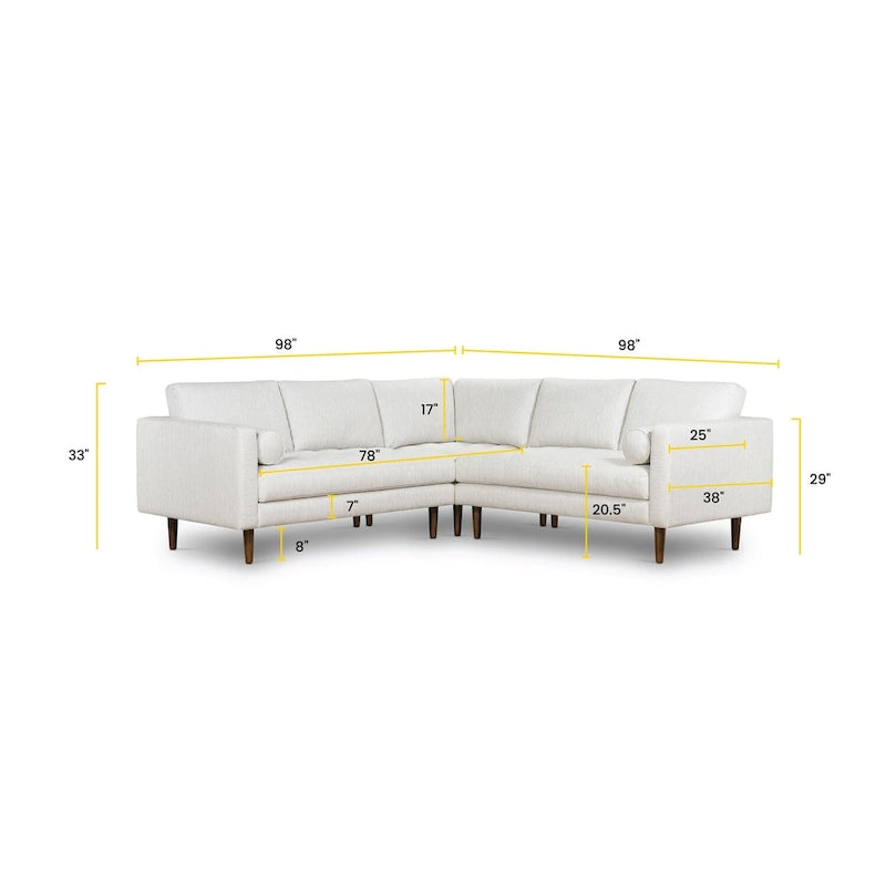 Canapé d'angle en tissu