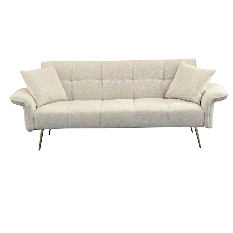Canapé-lit futon en velours pliable canapé convertible lit de repos