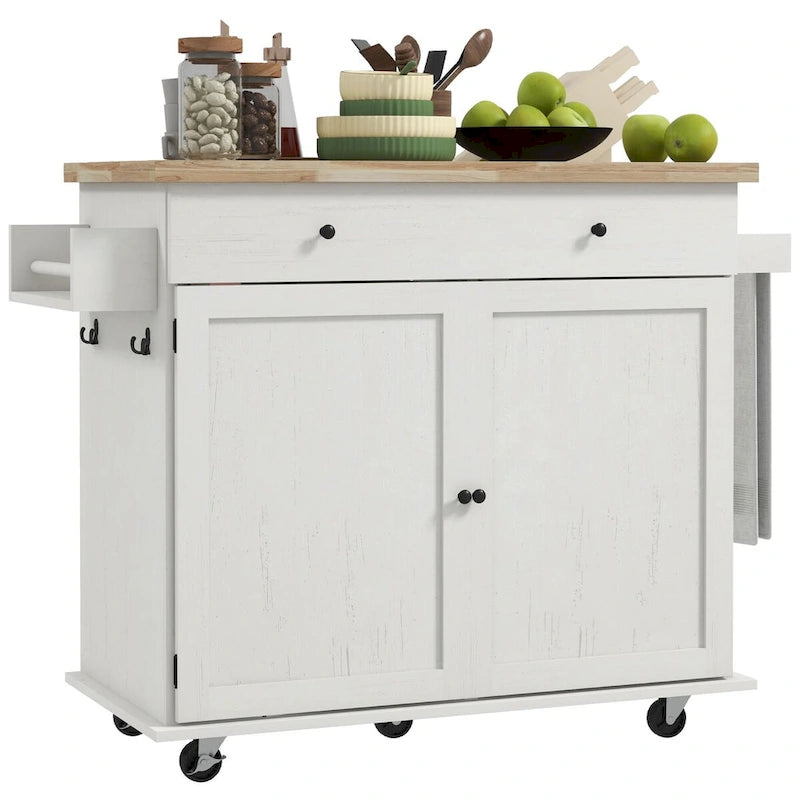 Îlot de cuisine avec rangement Chariot de cuisine roulant sur roulettes