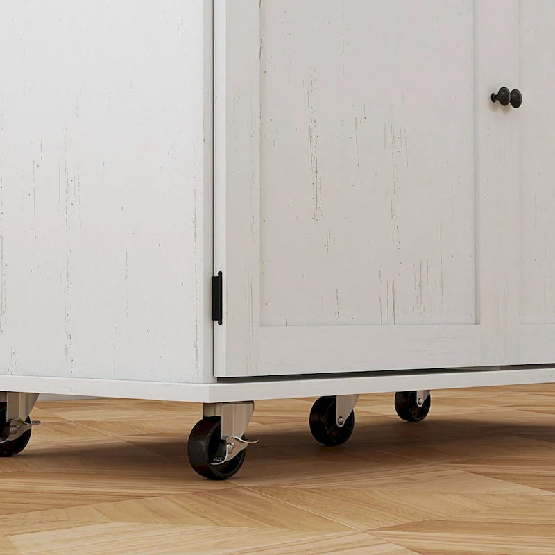 Îlot de cuisine avec rangement Chariot de cuisine roulant sur roulettes