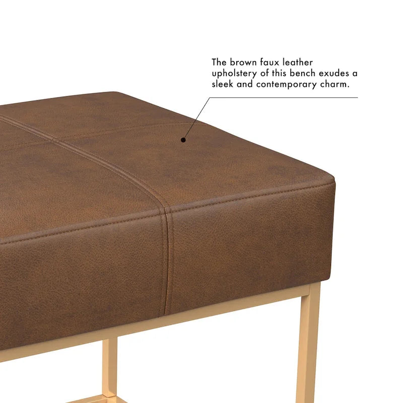 Pouf carré en métal
