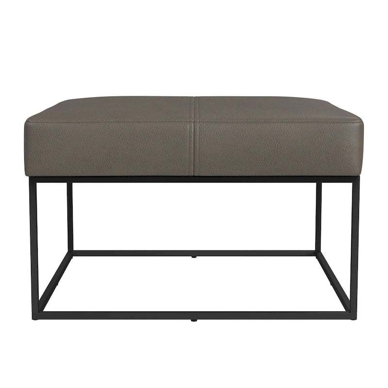 Pouf carré en métal