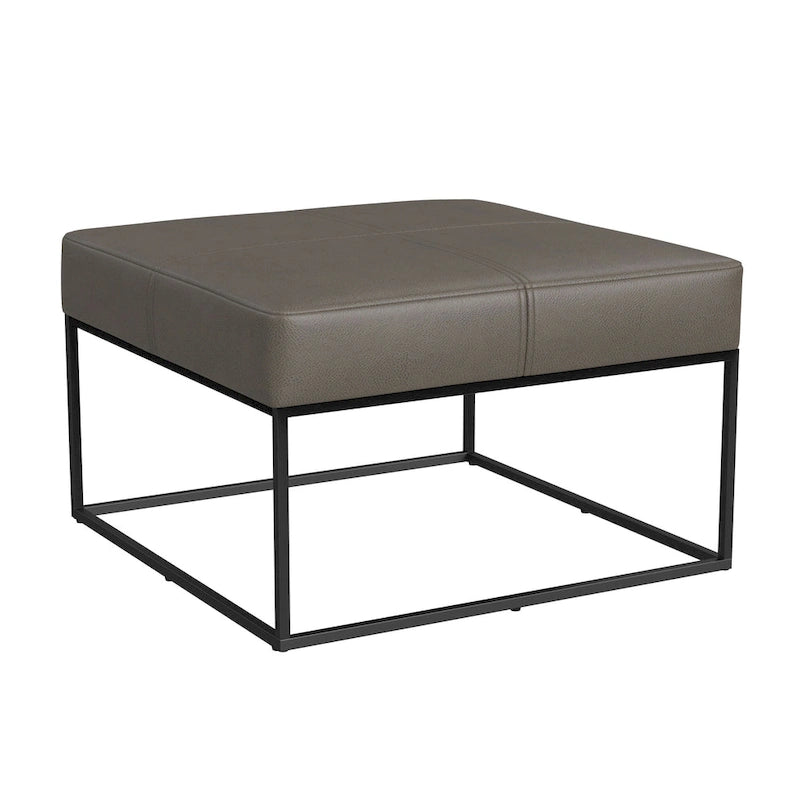 Pouf carré en métal