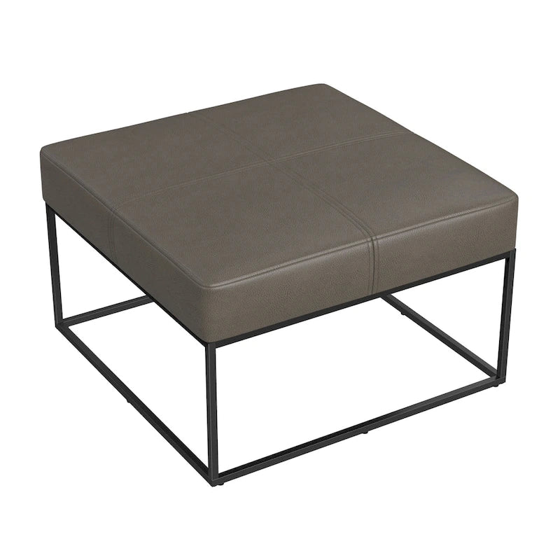 Pouf carré en métal