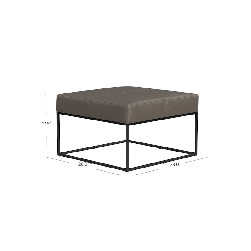 Pouf carré en métal