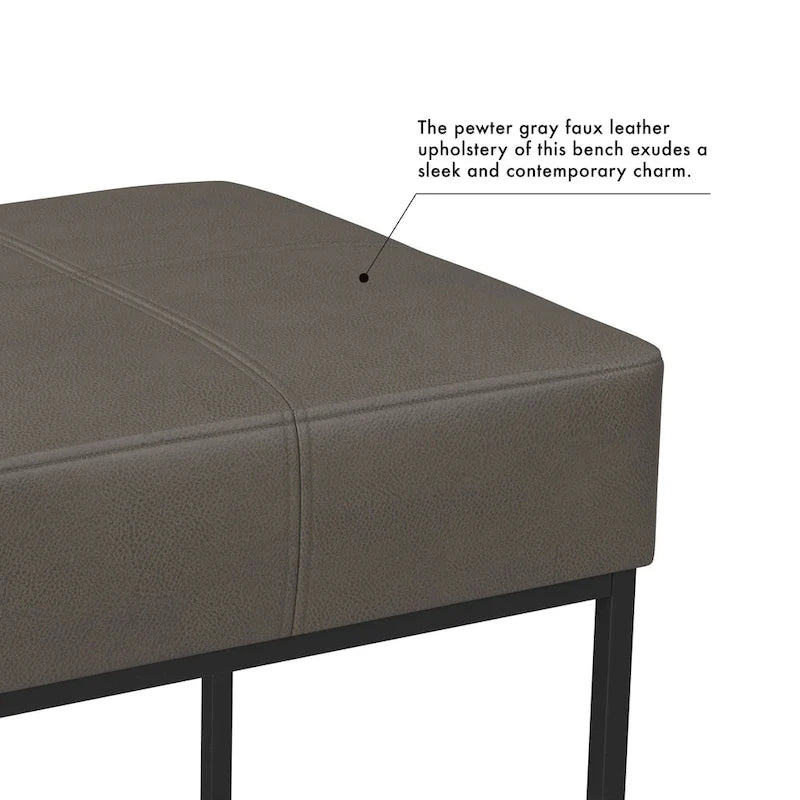 Pouf carré en métal
