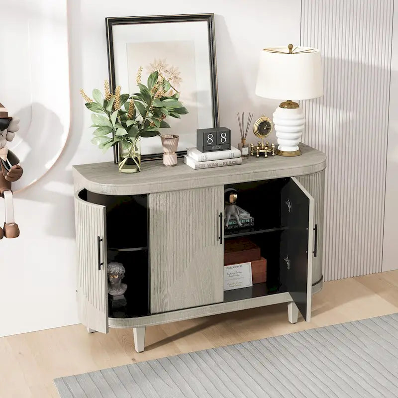 Buffet de café en bois avec table console