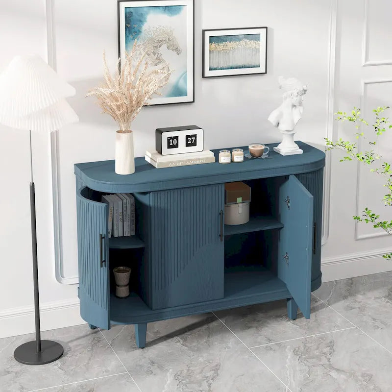 Buffet de café en bois avec table console