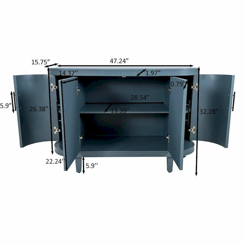 Buffet de café en bois avec table console